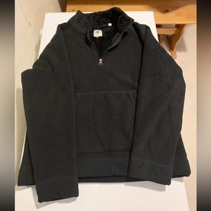 Mens Black Half Zip Copper Oak Supply Size Medium Pullover Jacket MSRP $65